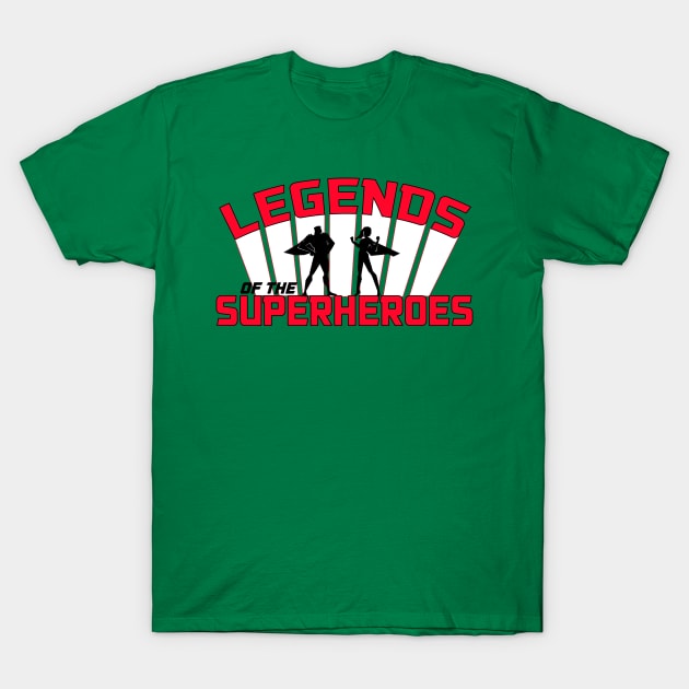 Legends of the Superheroes Logo T-Shirt by The Hammer Strikes